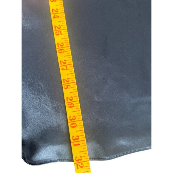 Vintage California Dynasty Womens navy Satin Nightgown L slip dress coquette - Picture 5 of 7